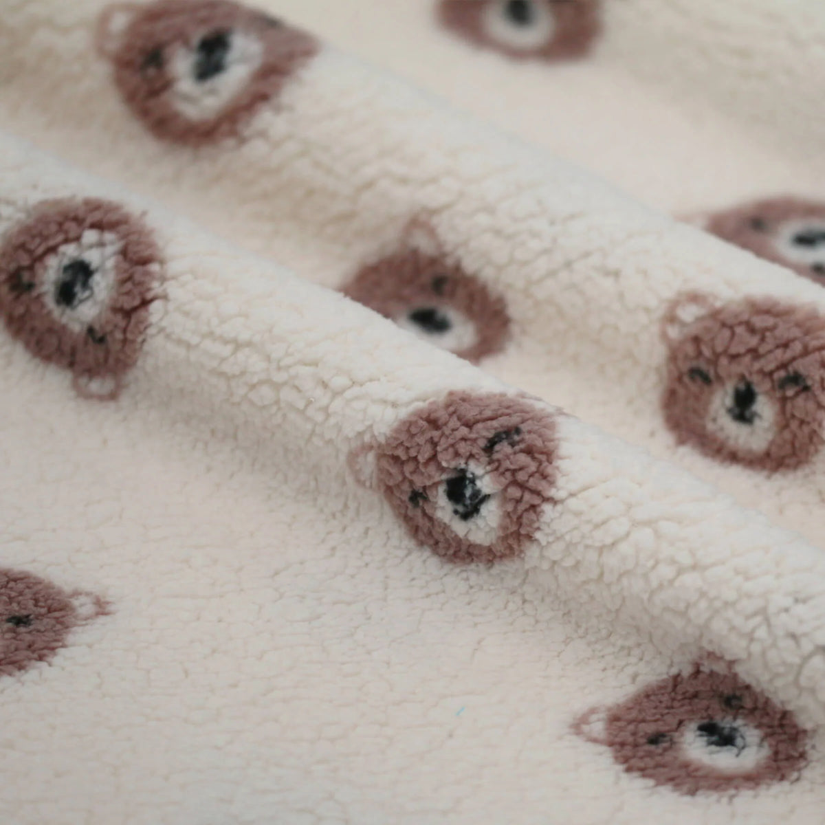 Sweet Bears Sherpa Fleece - Natural