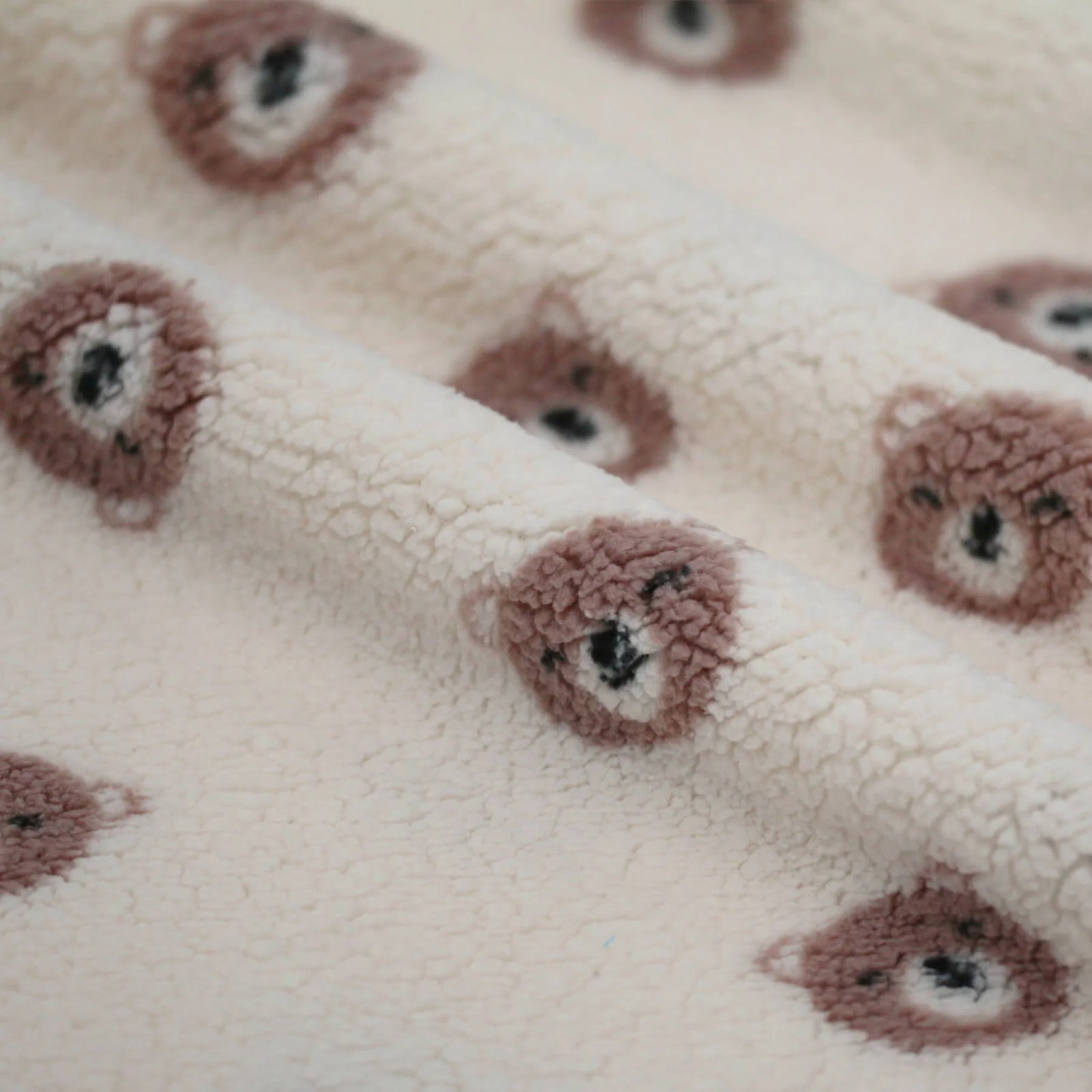 Sweet Bears Sherpa Fleece - Natural