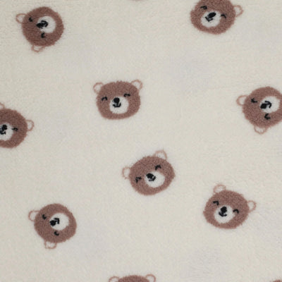 Sweet Bears Sherpa Fleece - Natural