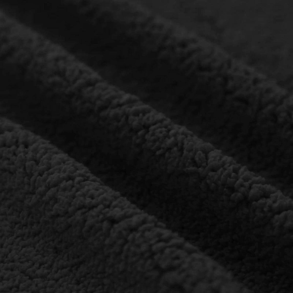 Curly Teddy Sherpa Fleece - Black