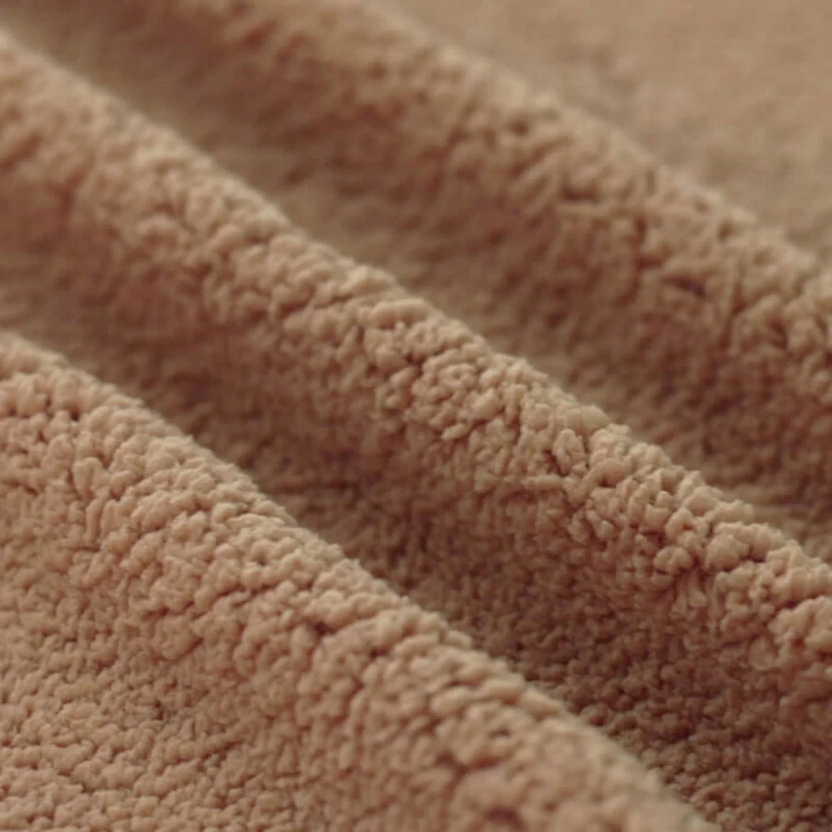 Curly Teddy Sherpa Fleece - Cacao