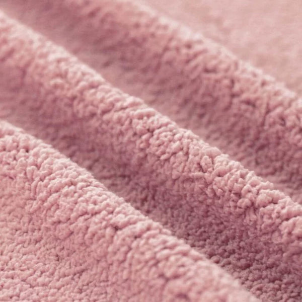 Curly Teddy Sherpa Fleece - Pink - Thread Count Fabrics