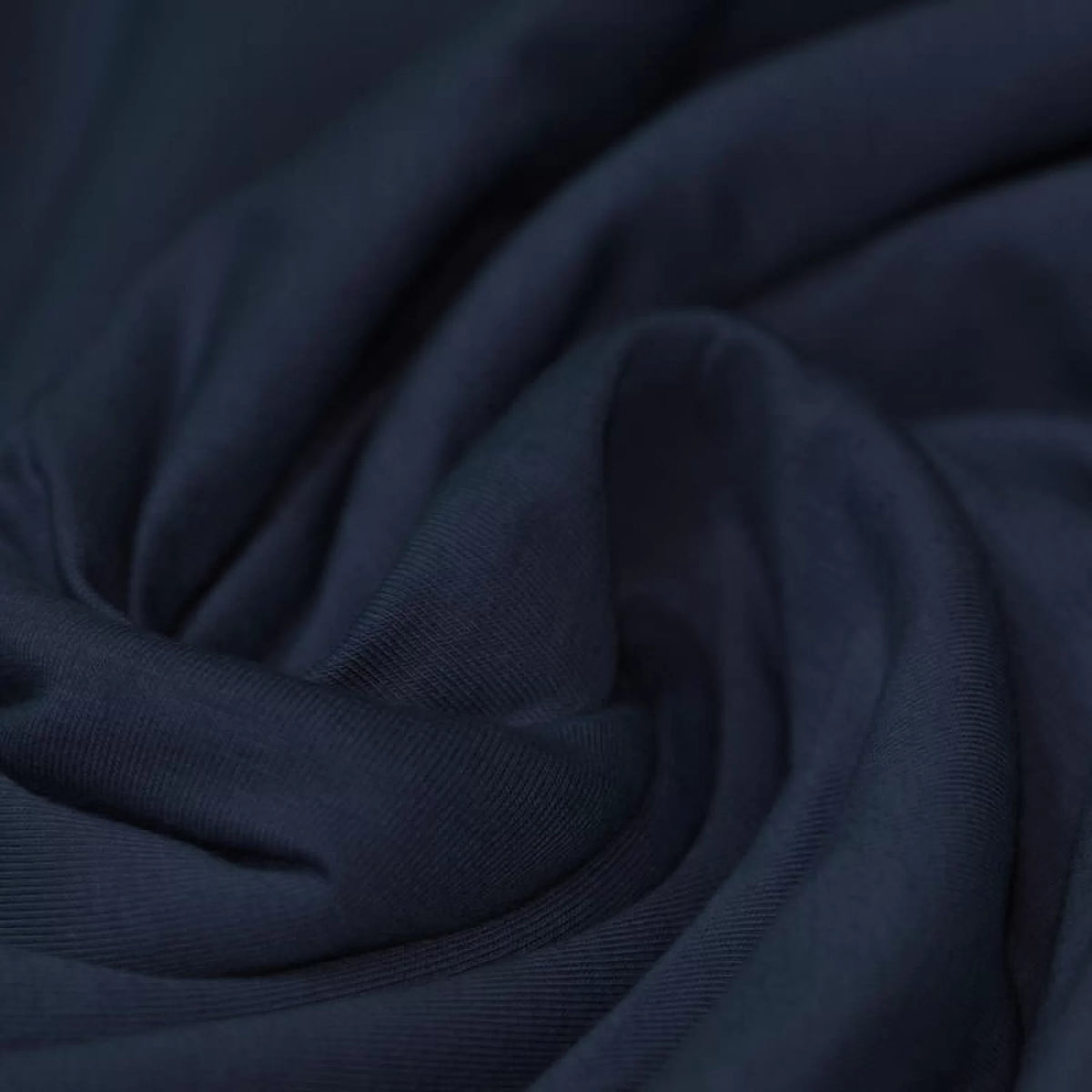 Solid Cotton Jersey - Navy | Knit