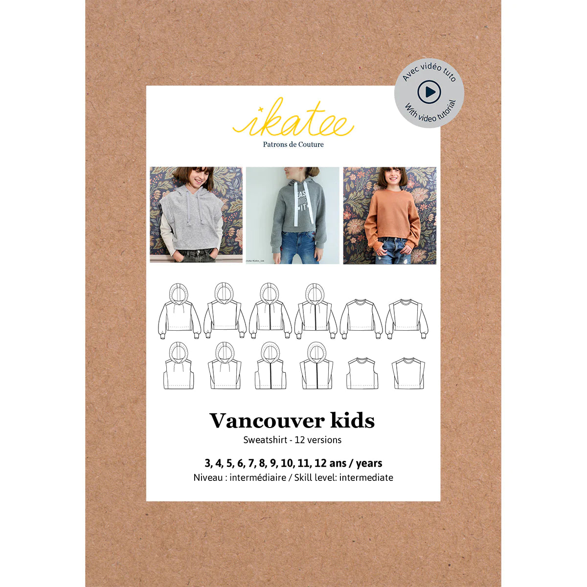 Vancouver Sweatshirt Pattern | 3-12 Years