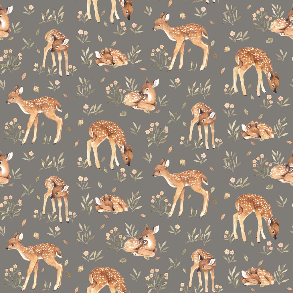 Oh Deer Pewter | Minky