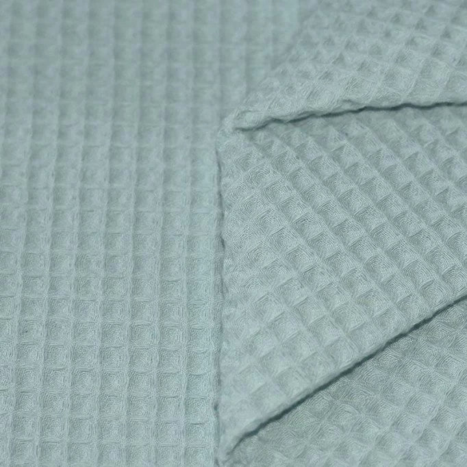 Waffle Pique - Sea Green