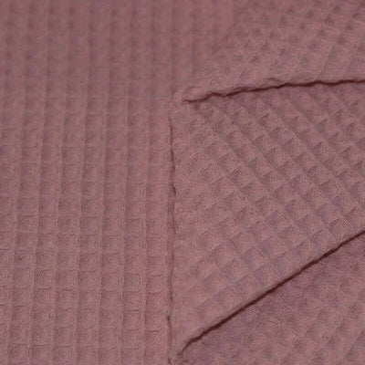 Waffle Pique - Old Mauve