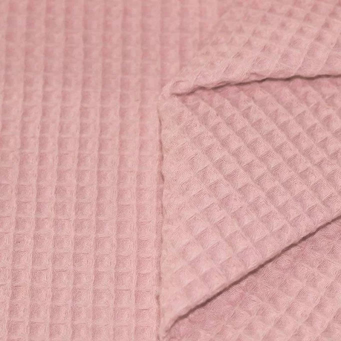 Waffle Pique - Pink