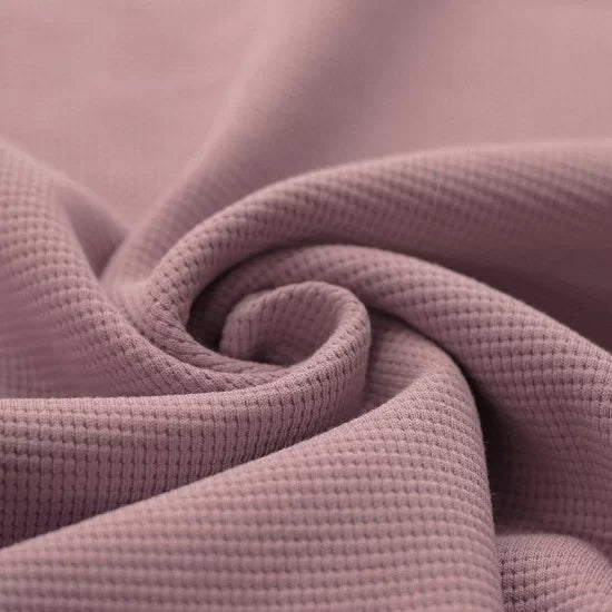 Cotton Waffle Knit - Old Pink