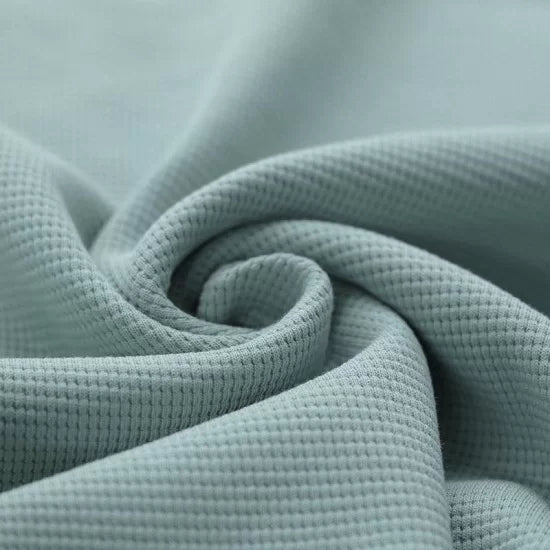Cotton Waffle Knit - Sea Green