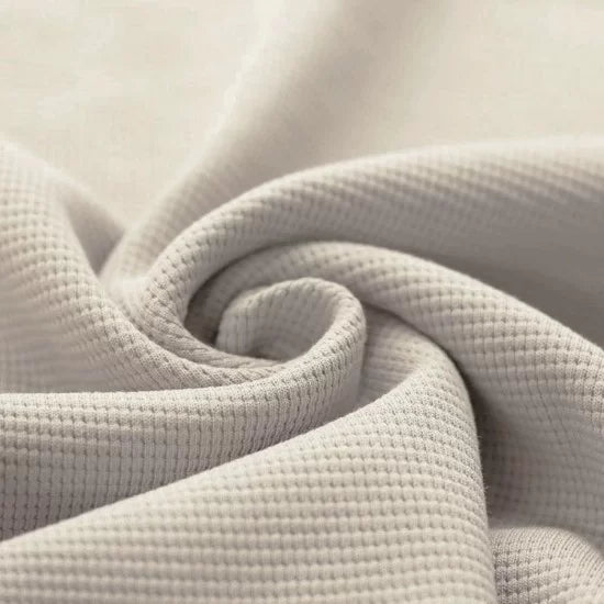 Cotton Waffle Knit - Natural Beige