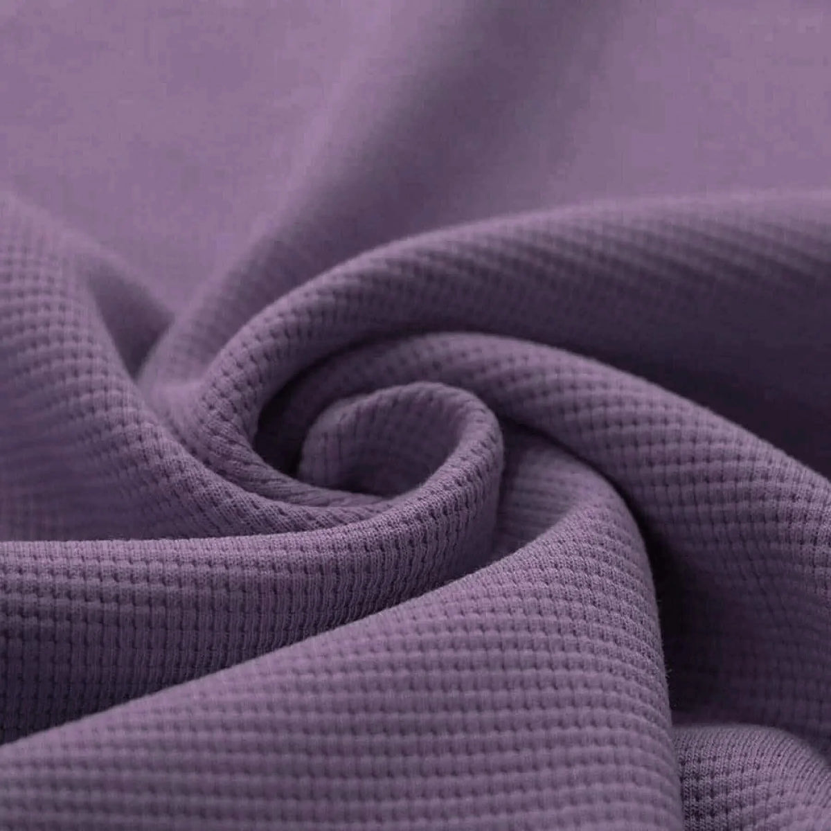 Cotton Waffle Knit - Dusty Purple
