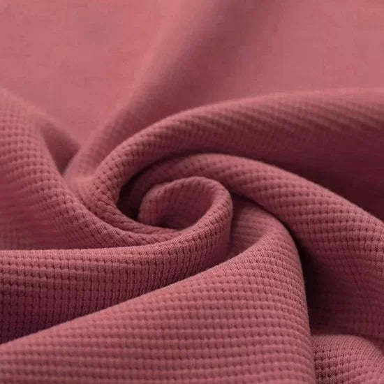 Cotton Waffle Knit - Raspberry