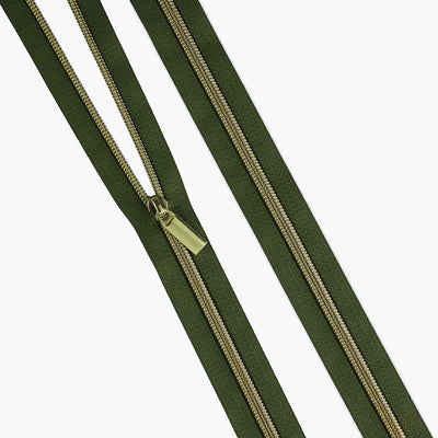 Zipper By The Yard Teeth #5 - Fern Tape