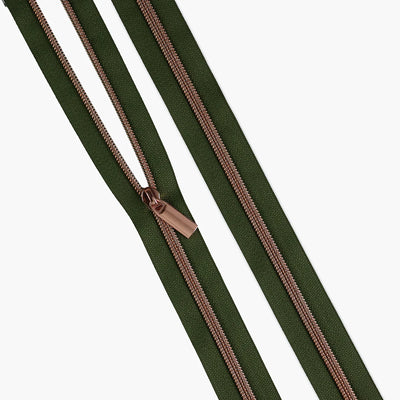 Zipper By The Yard Teeth #5 - Fern Tape