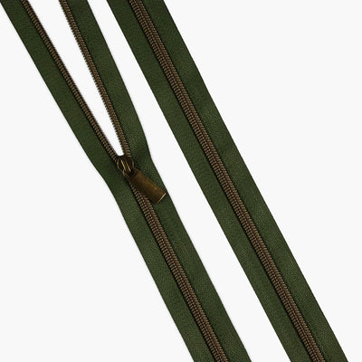 Zipper By The Yard Teeth #5 - Fern Tape