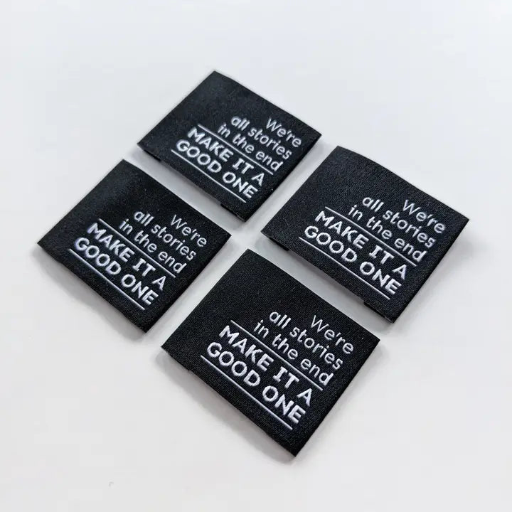 Woven Garment Labels 4-Pack - We're All Stories