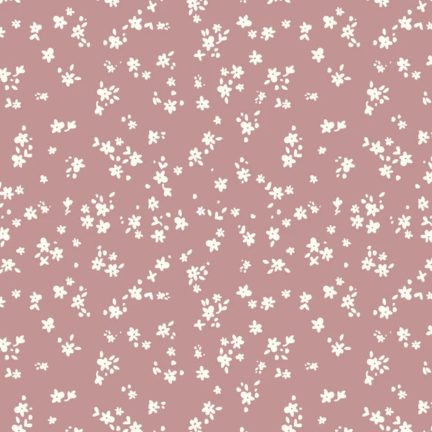 Cotton Poplin - Tiny Flowers Old Pink