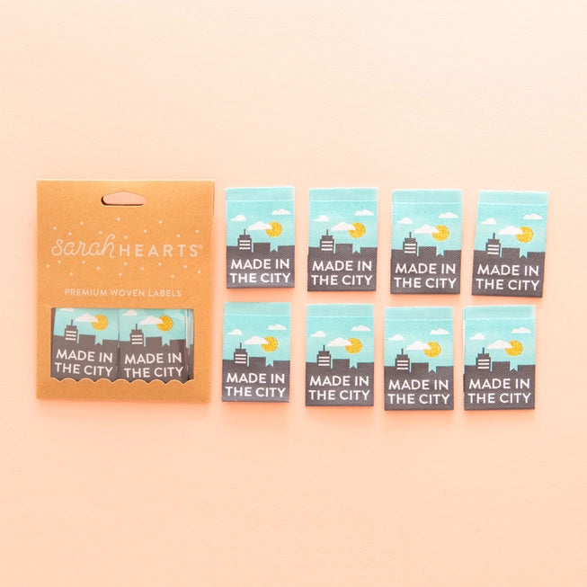 Woven Garment Labels 8-Pack - Made in the City