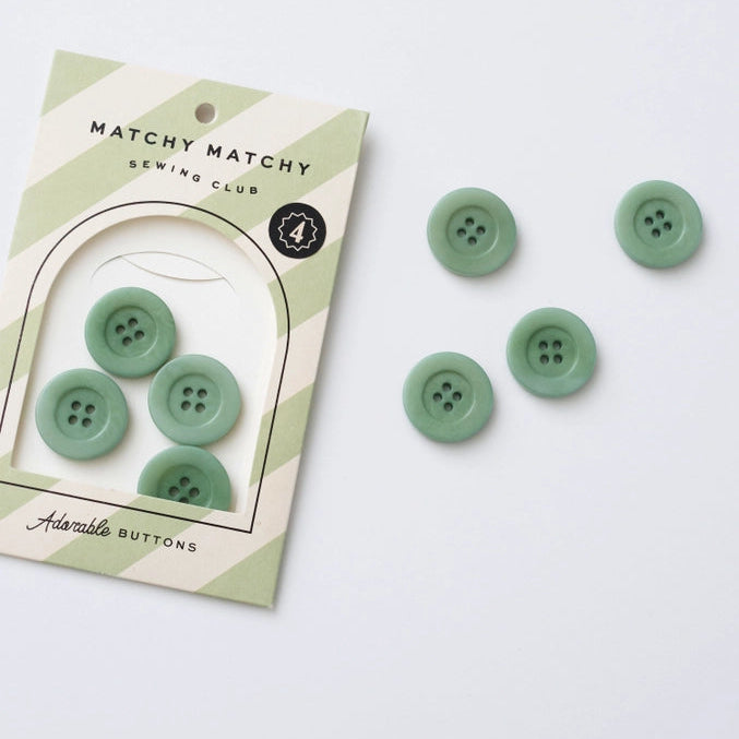 Jadite 1" Corozo Nut Buttons