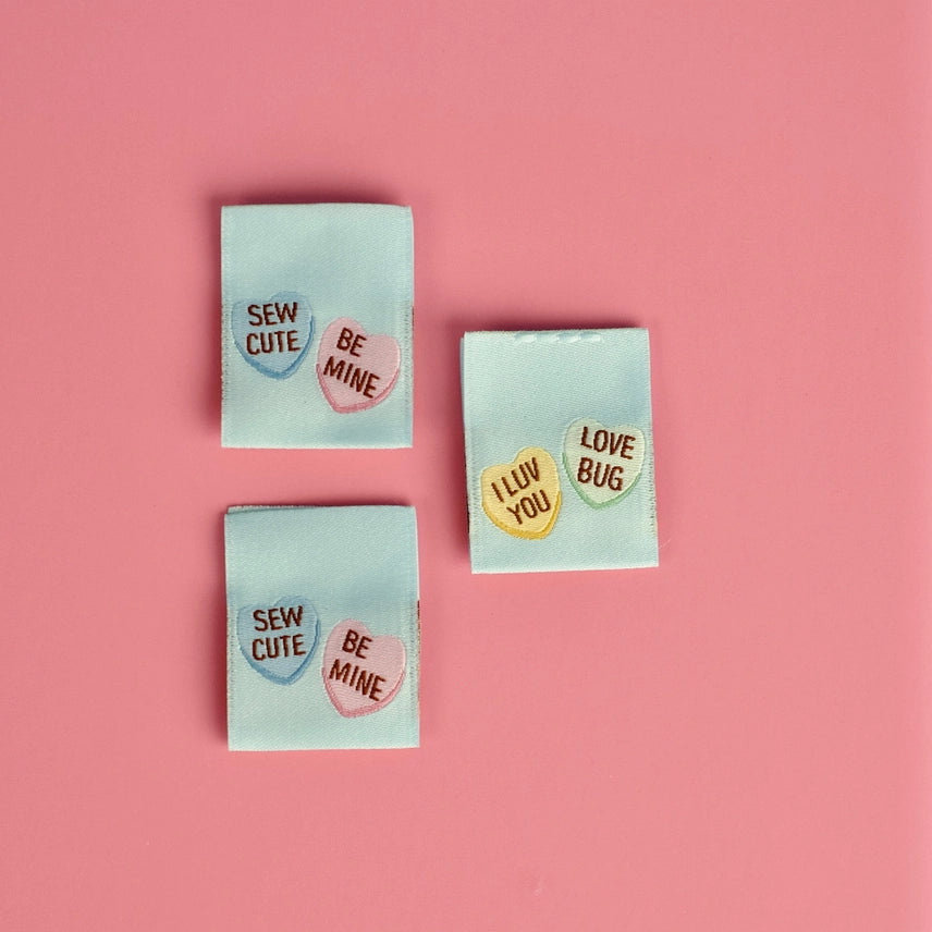Woven Garment Labels 3-Pack - Love Bug