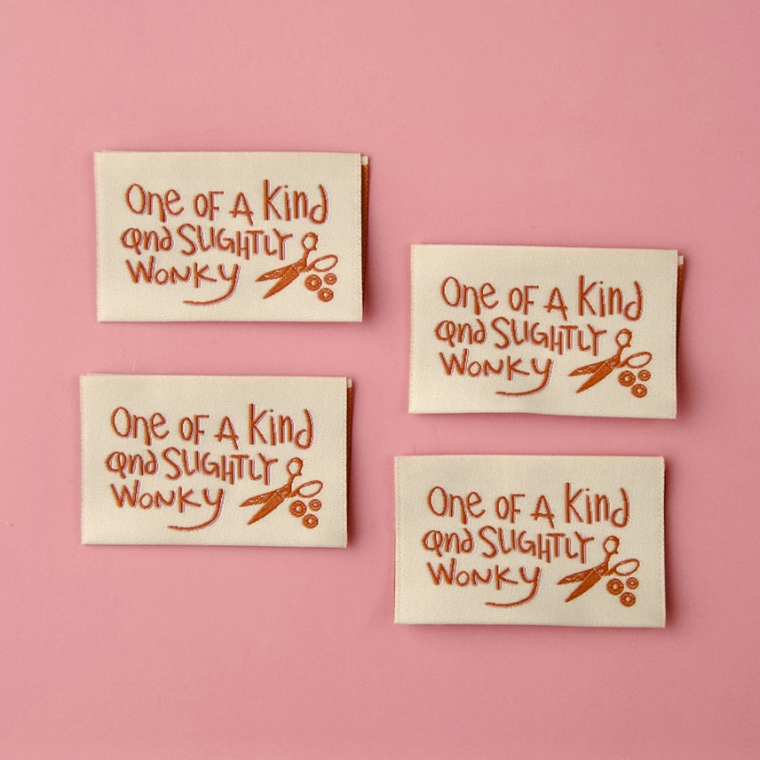 Woven Garment Labels 4-Pack - Slightly Wonky