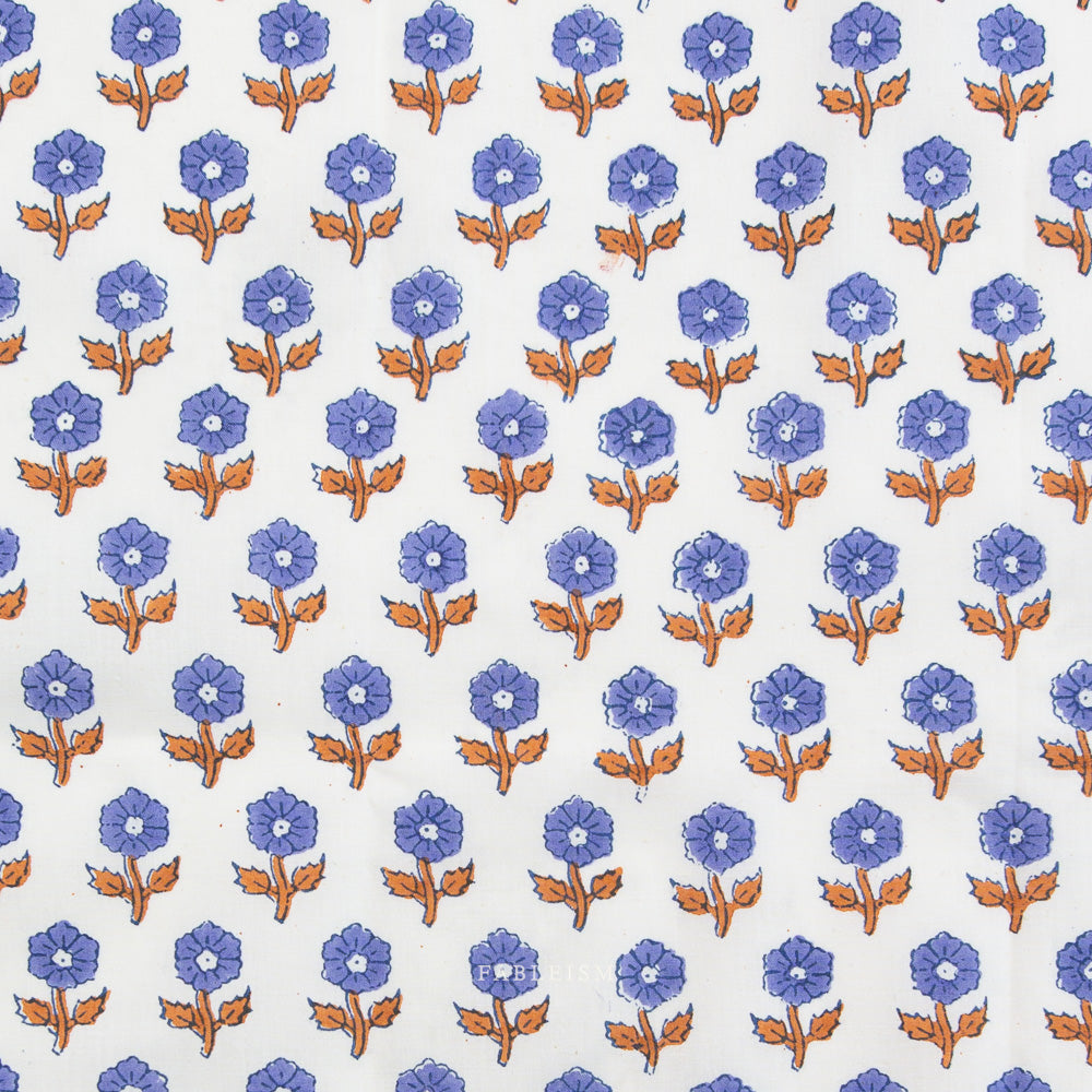 Indian Block Prints - Cottage - Flowering Violet