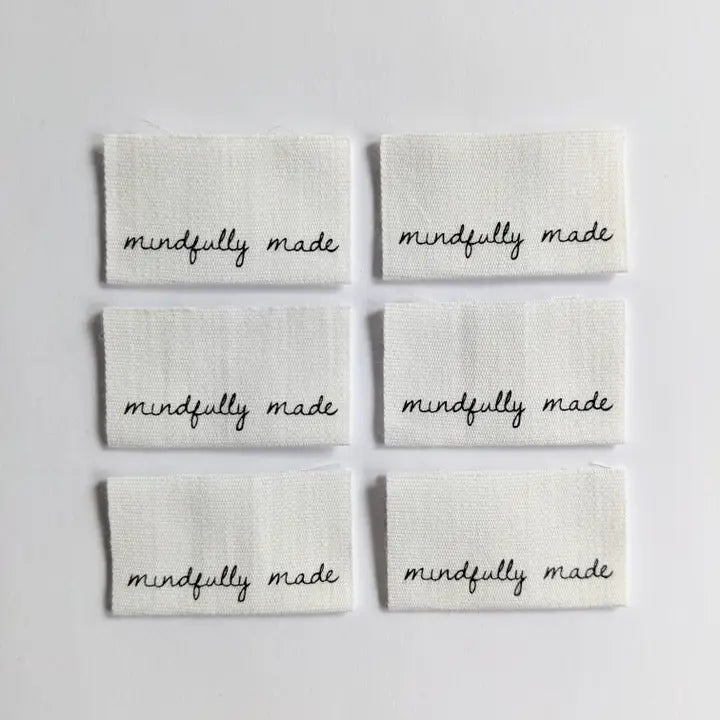 Woven Garment Labels 6-Pack - Mindfully Made