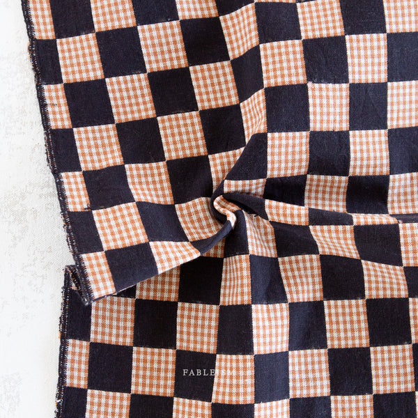 Checkmate Checkers - Ebony - Thread Count Fabrics