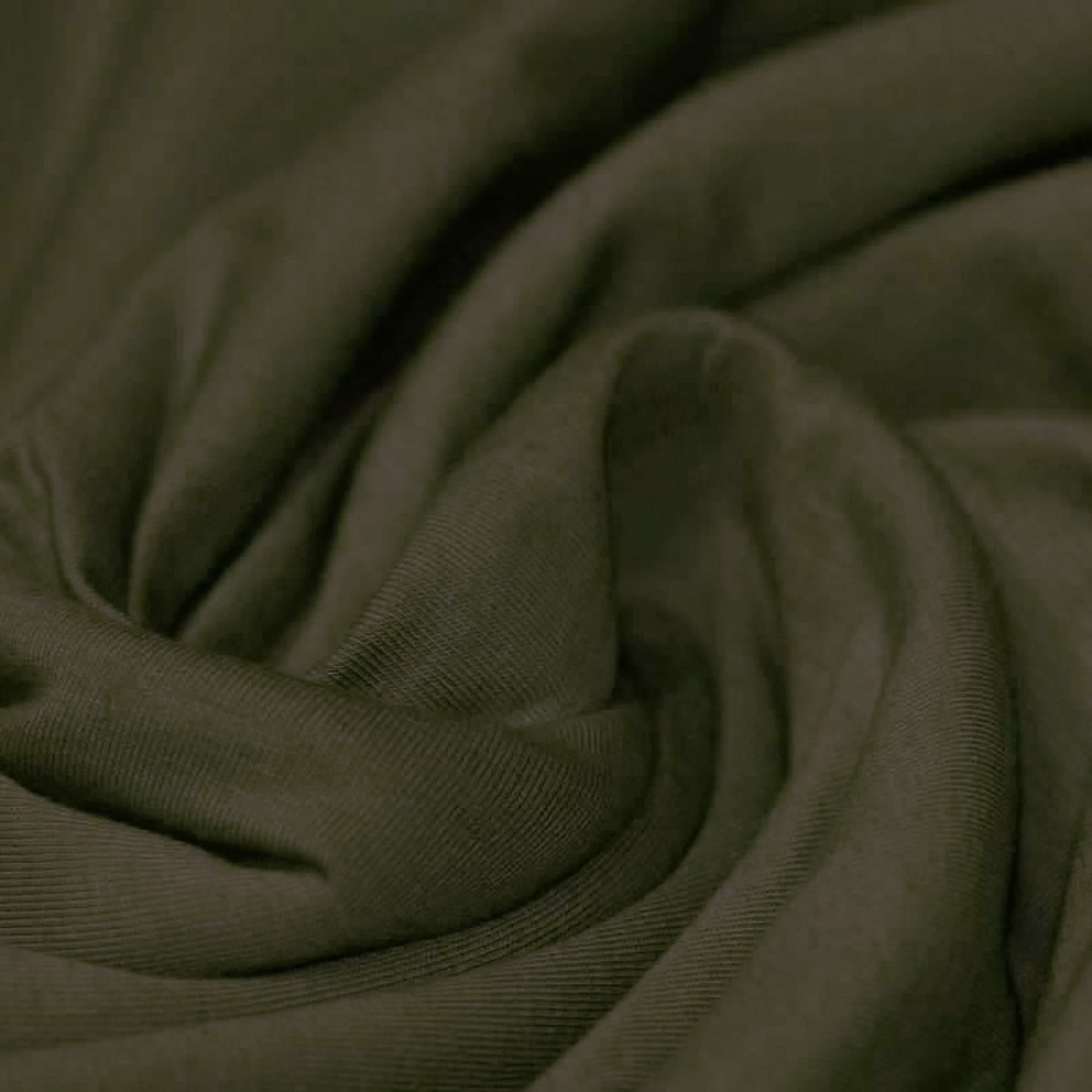 Solid Cotton Jersey - Army Green | Knit