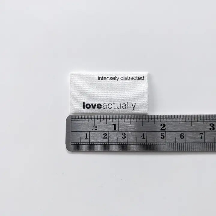 Woven Garment Labels 6-Pack - Love Actually Is All Around