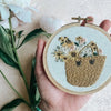 Market Flowers Embroidery Kit
