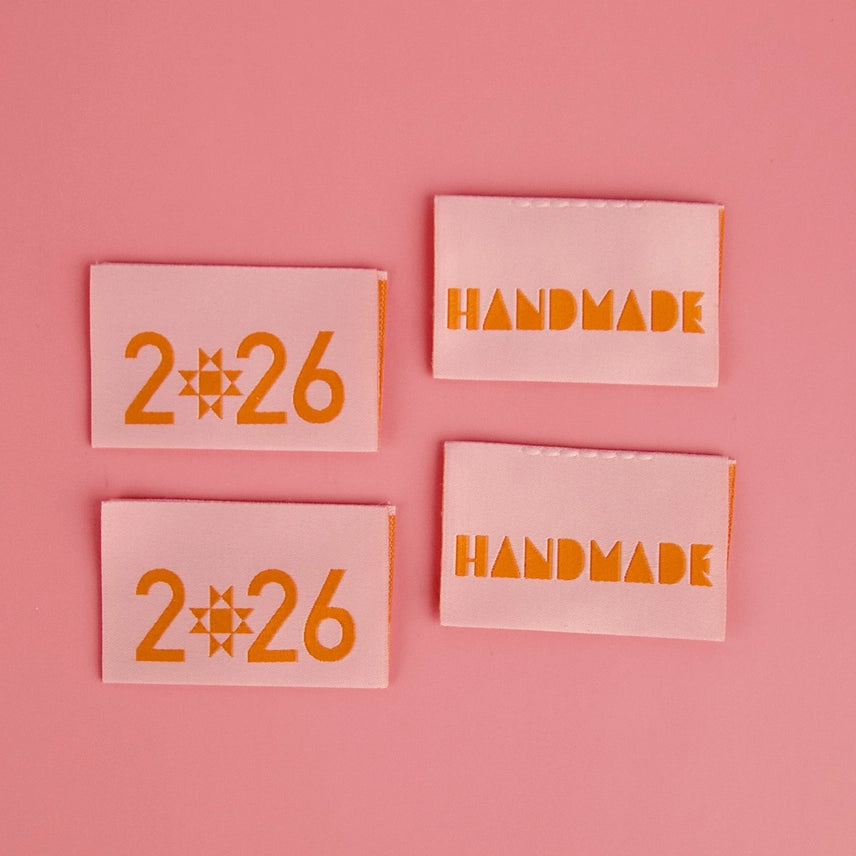 Woven Garment Labels 3-Pack - Handmade 2026