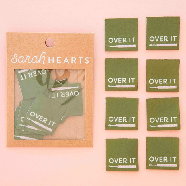Woven Garment Labels 8-Pack - Over It Seam Ripper