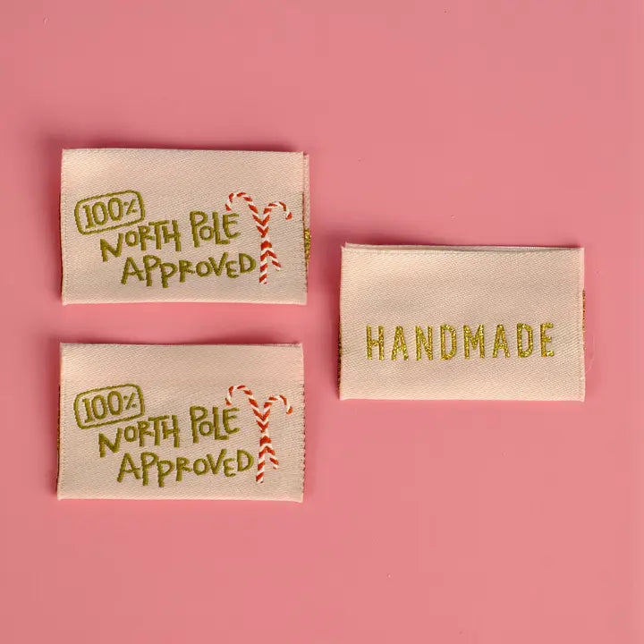 Woven Garment Labels 3-Pack - North Pole Approved