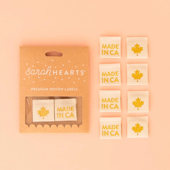 Woven Garment Labels 8-Pack - Made in Canada