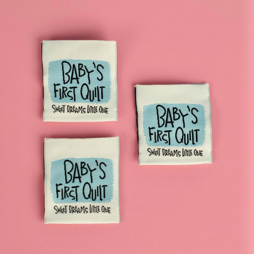 Woven Garment Labels 3-Pack - Baby's First Quilt