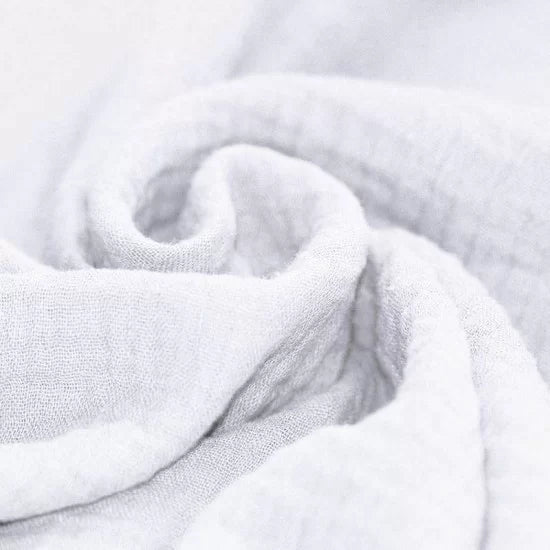 Solid Double Gauze - White