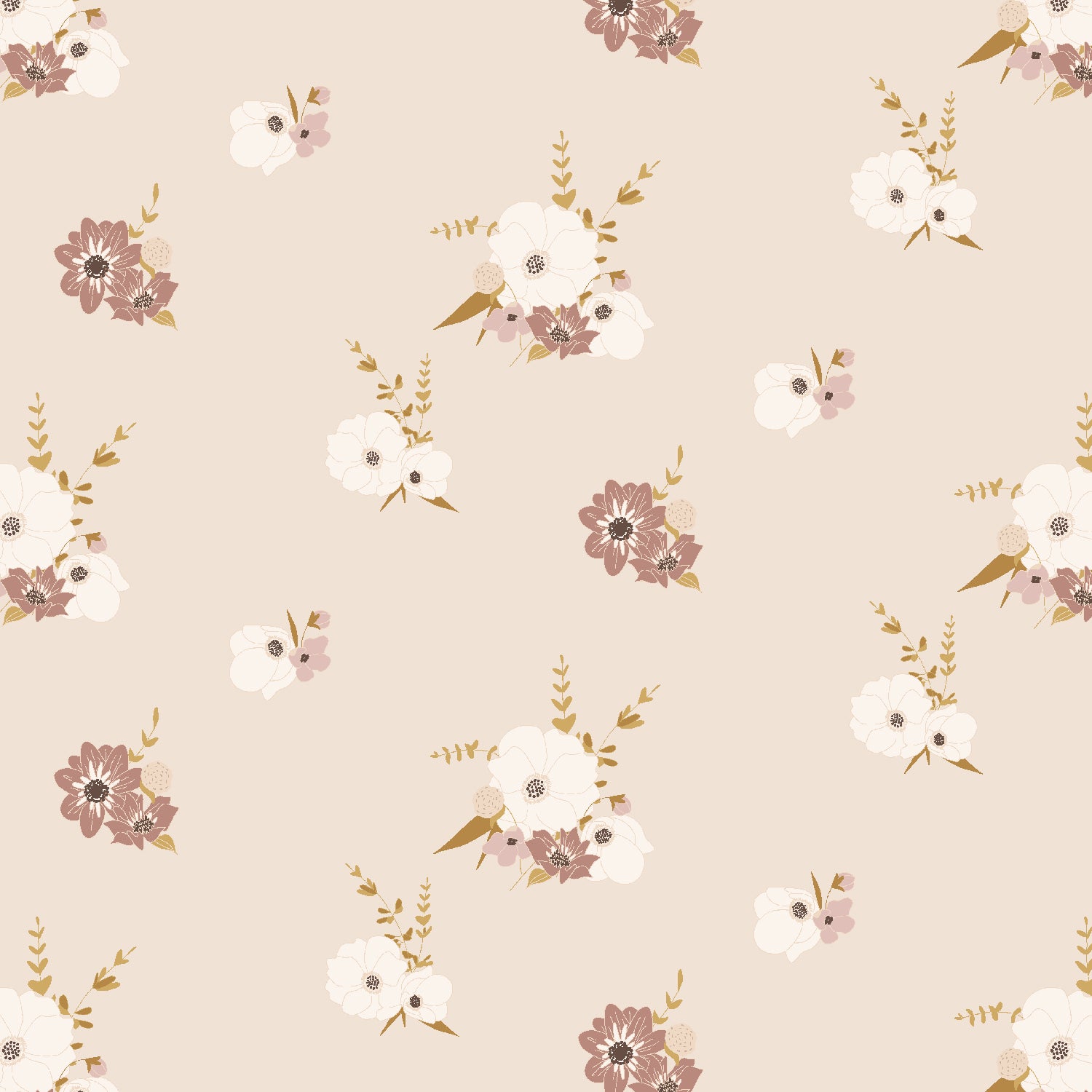 Enchanted Blossoms - Pink Damask