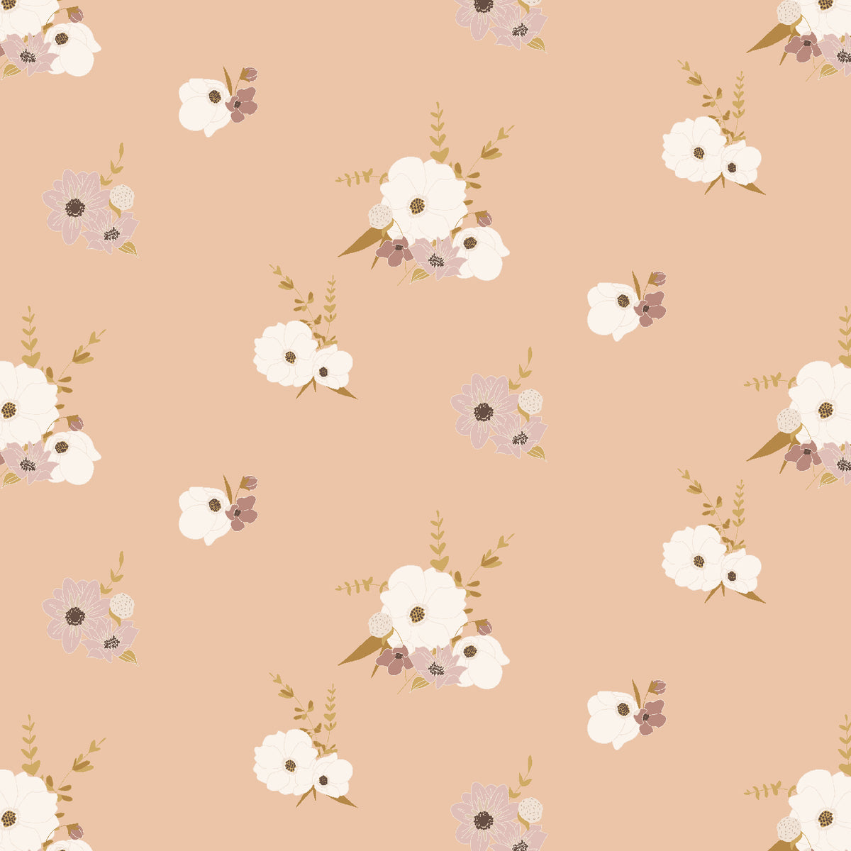 Enchanted Blossoms - Tender Pink Damask