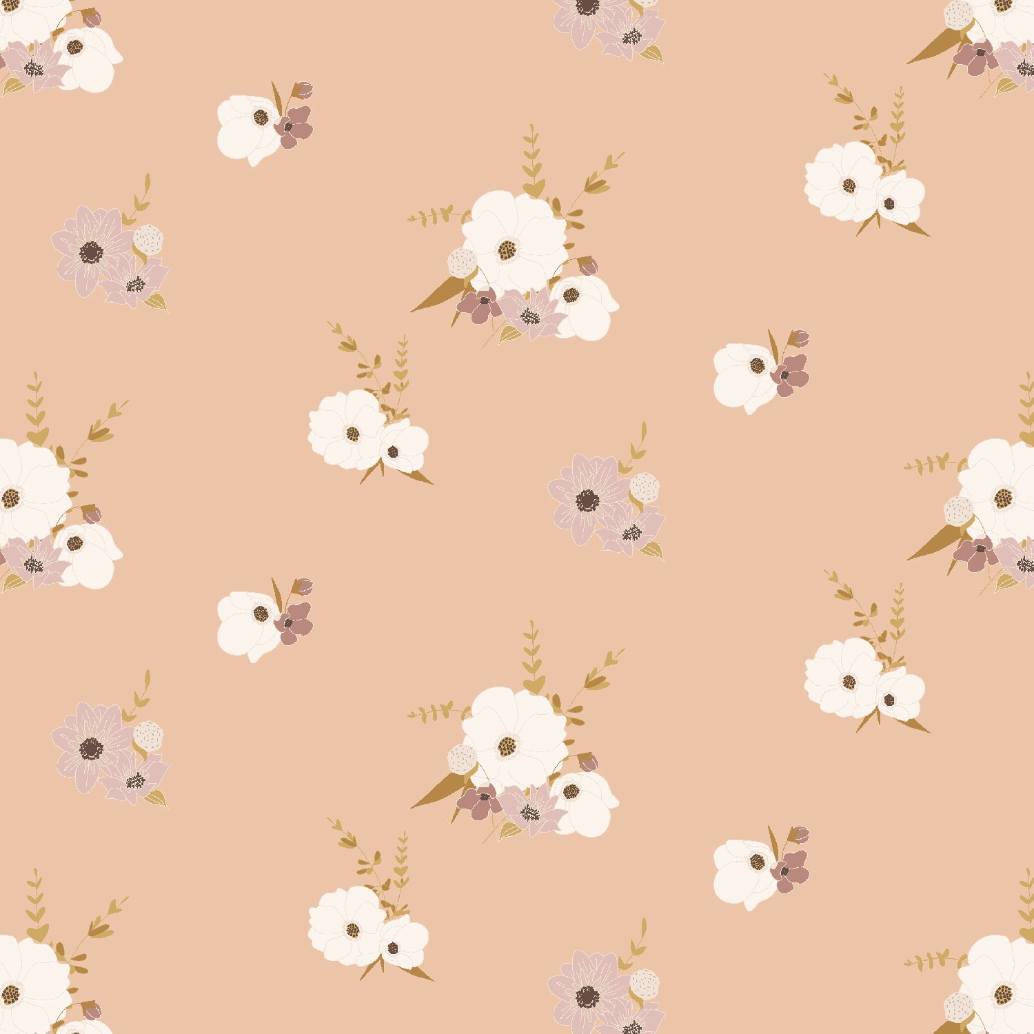 Enchanted Blossoms - Tender Pink Damask