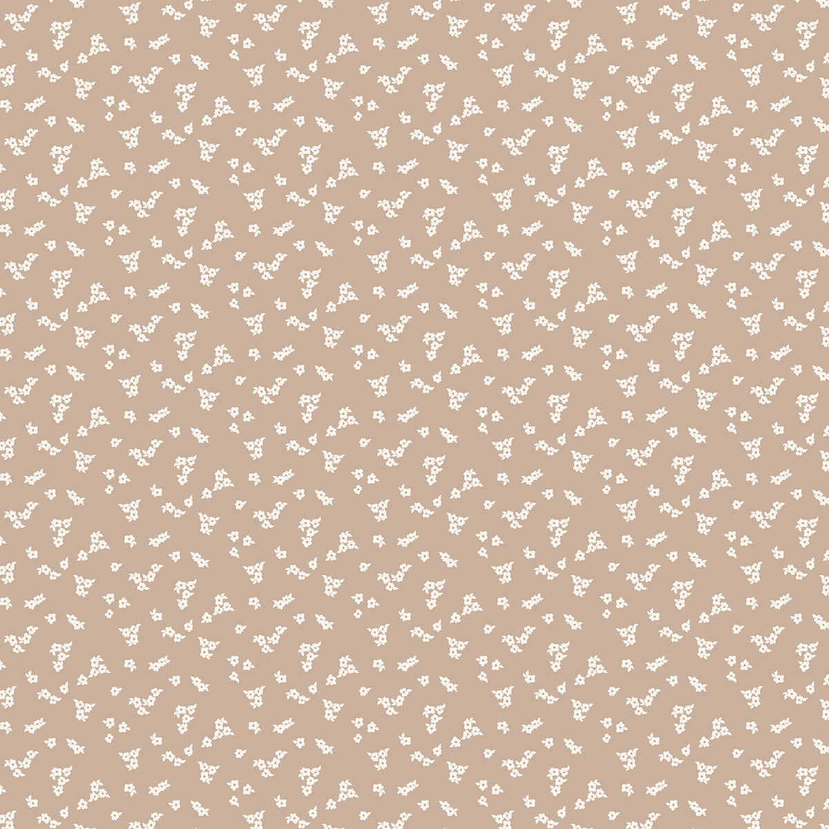 Enchanted Blossoms - Petite Floral Warm Taupe