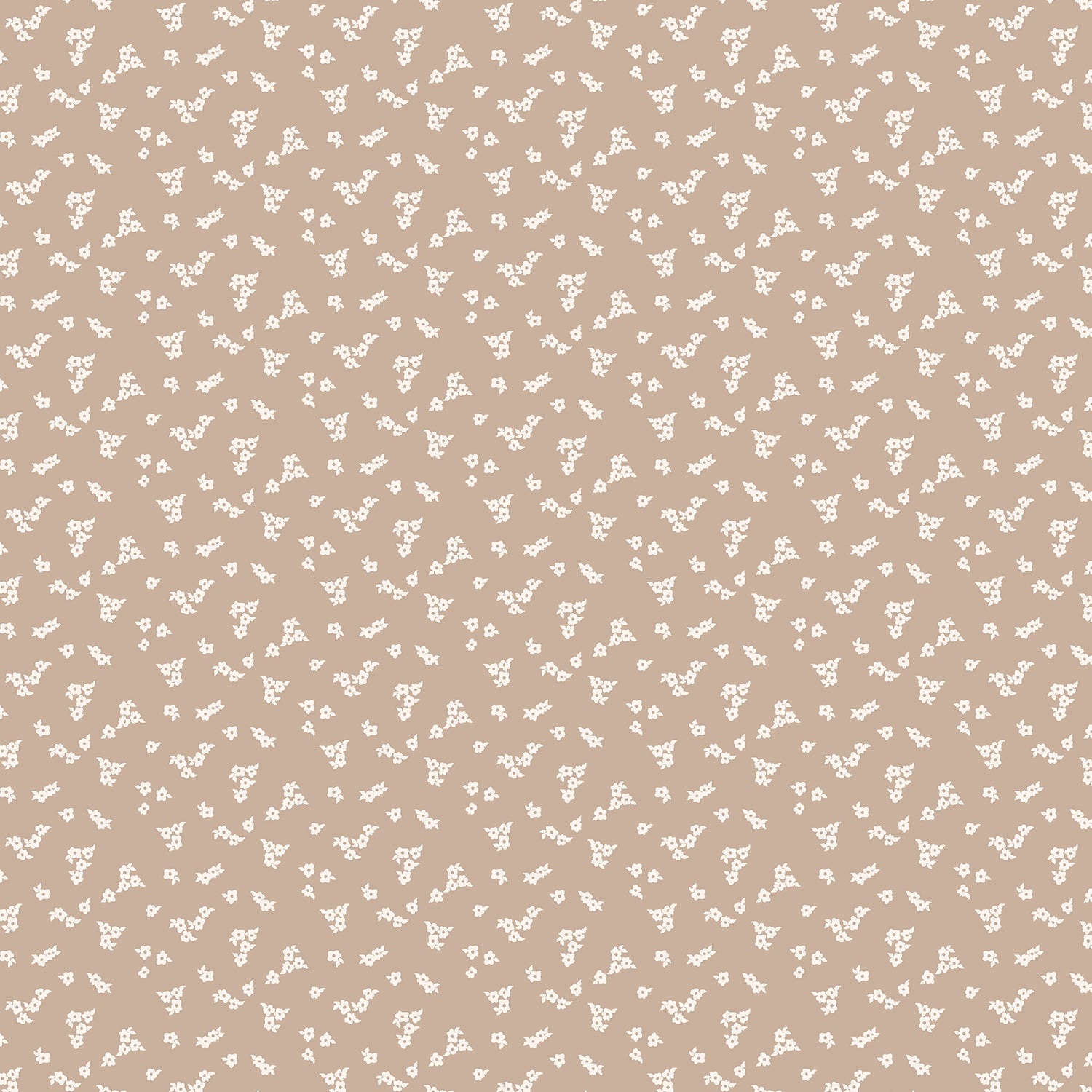 Enchanted Blossoms - Petite Floral Warm Taupe
