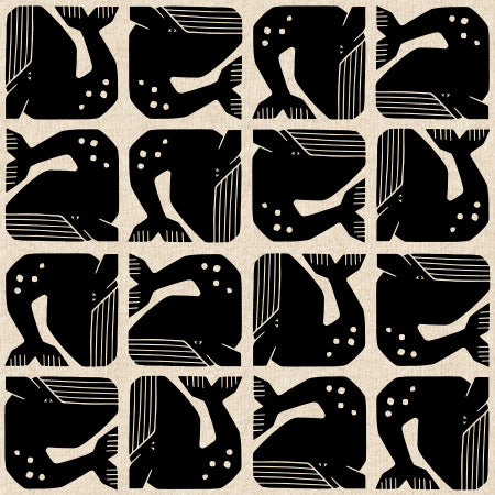 By The Seaside - Grumpy Whale Night Sky | Canvas
