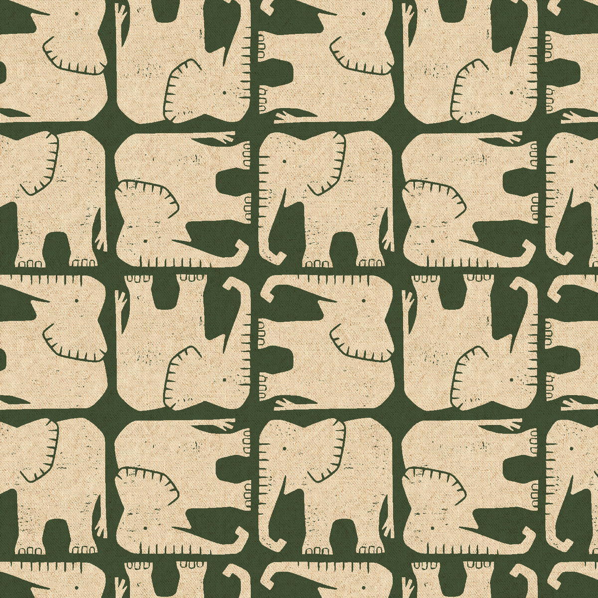 Rising Sun - Jolly Elephant Hunter | Canvas