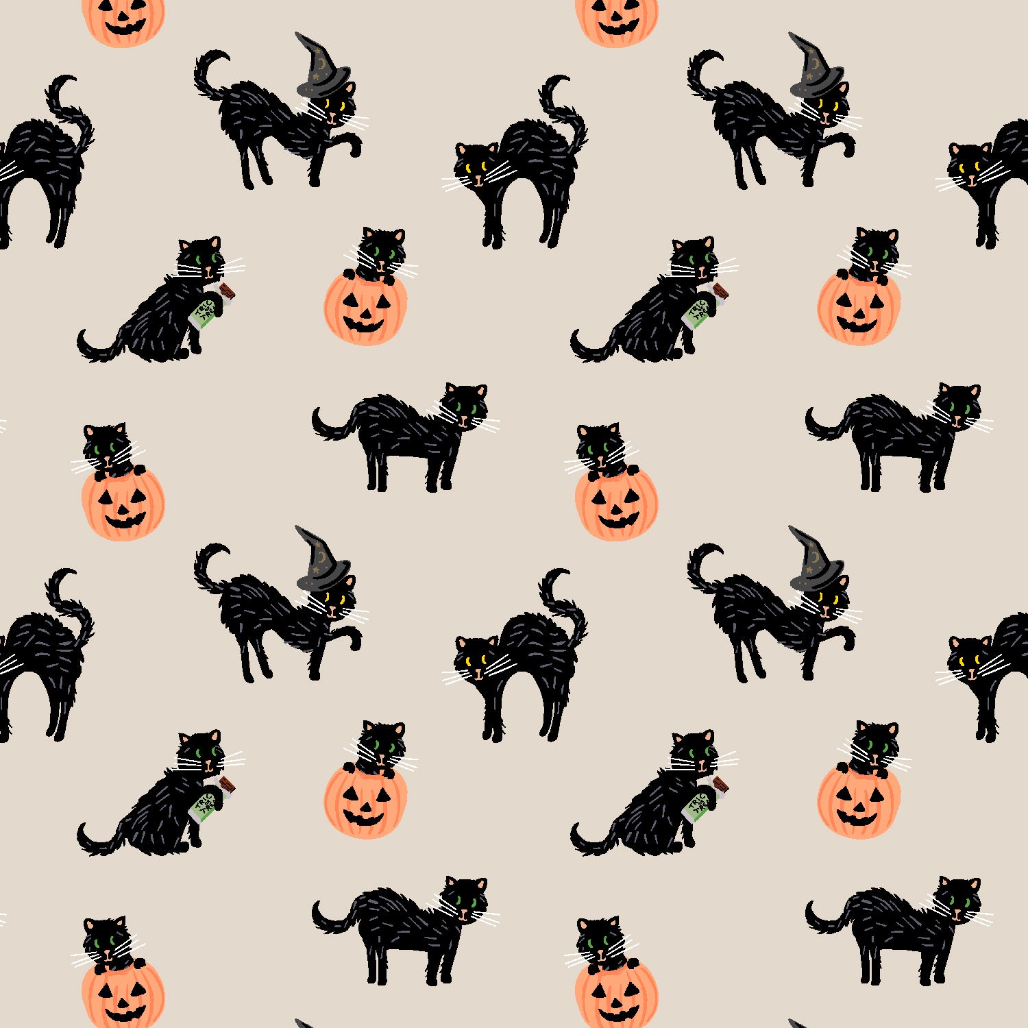 Halloween - Black Cat Linen