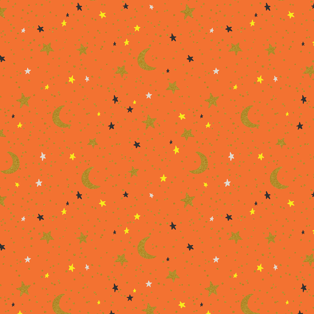 Halloween - October Night Orange Metallic