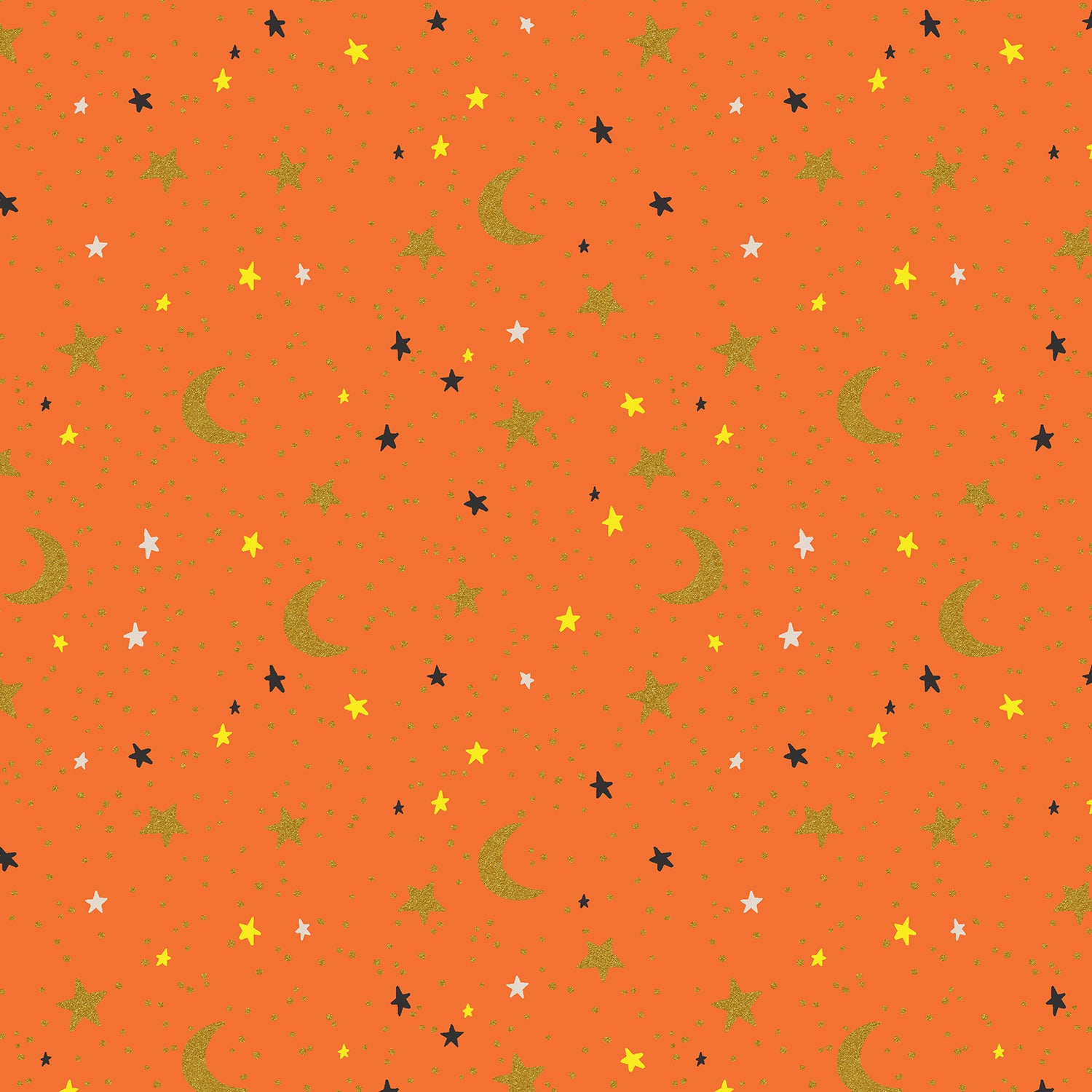 Halloween - October Night Orange Metallic