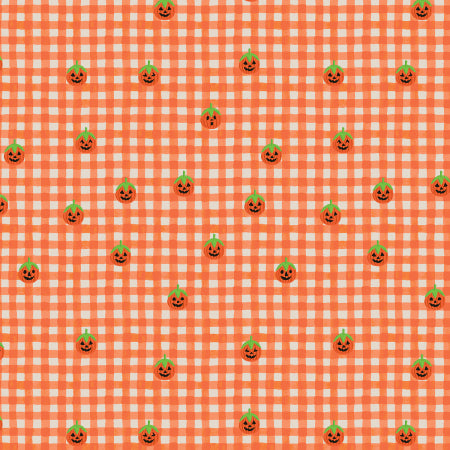 Halloween - Pumpkin Gingham Orange