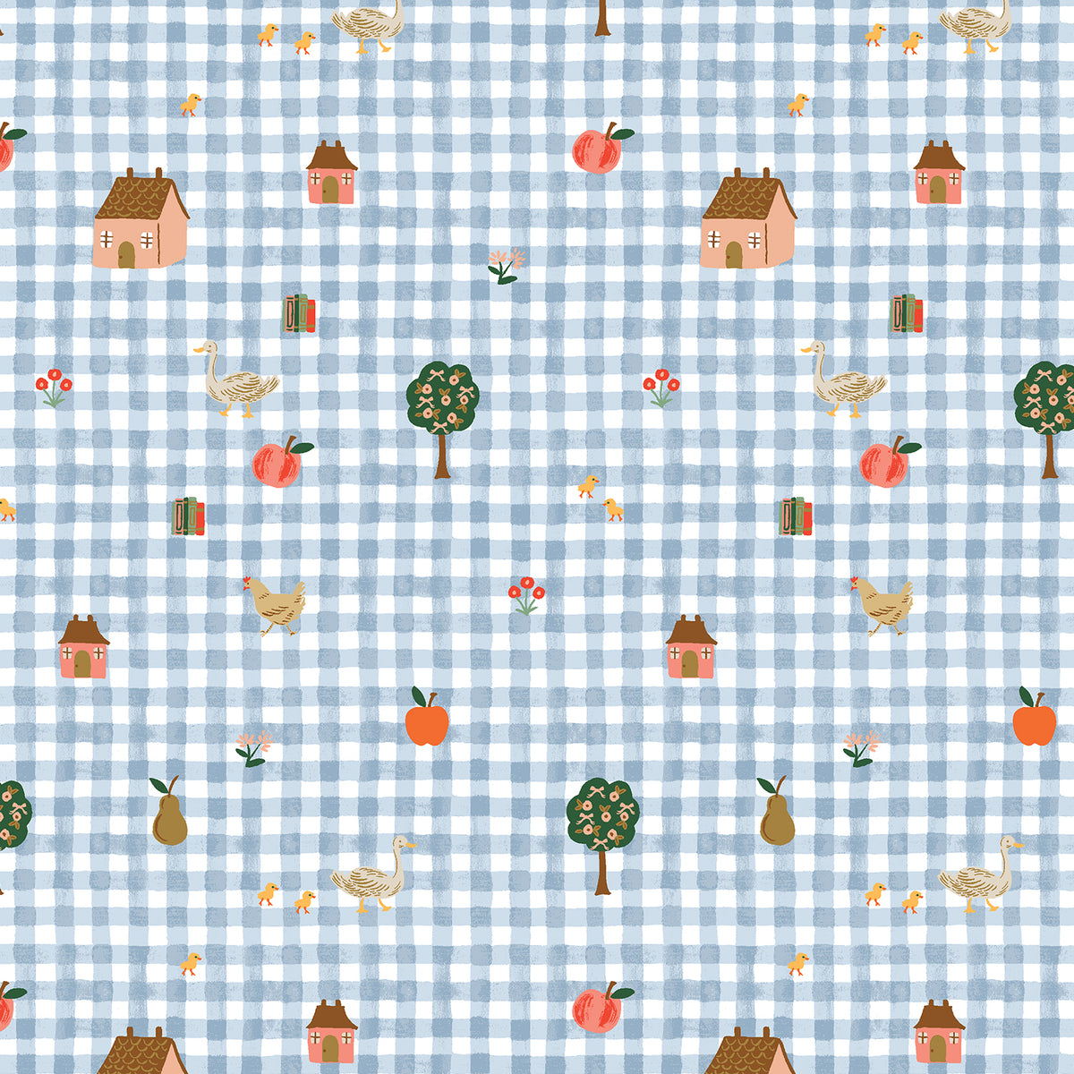 Home Sweet Home - Gingham Blue